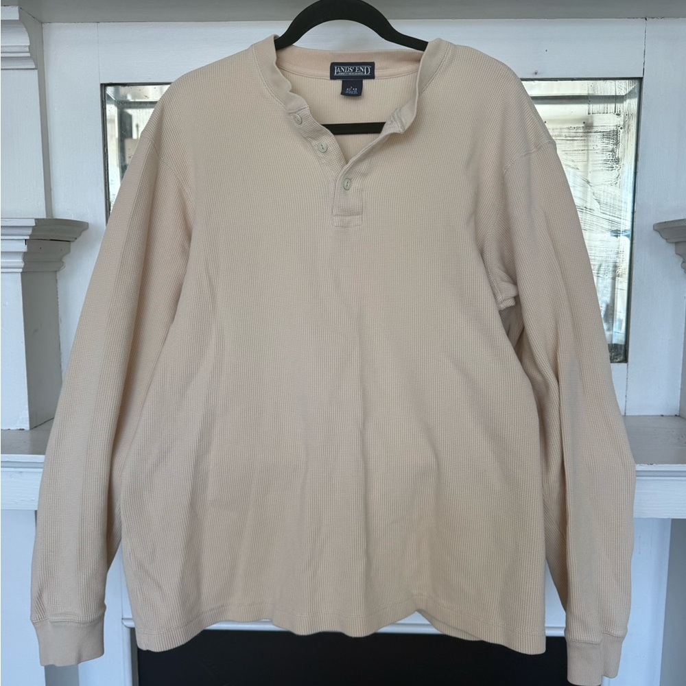 Lands' End Men's Long-Sleeve Henley Thermal